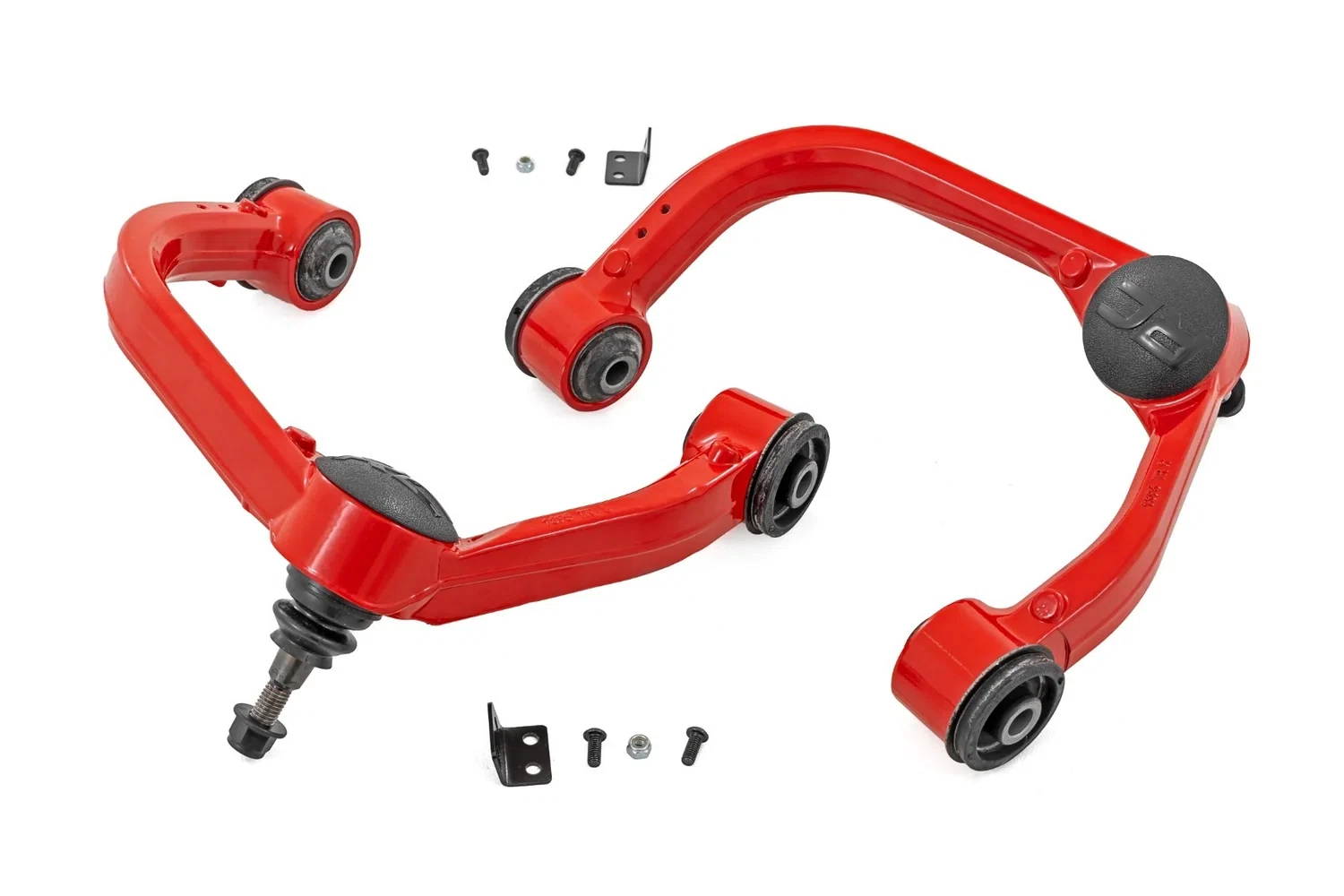Rough Country Red Forged Upper Control Arms - 3 Inch Lift - Ford F-150 4WD (2021-2024) - 41400RED